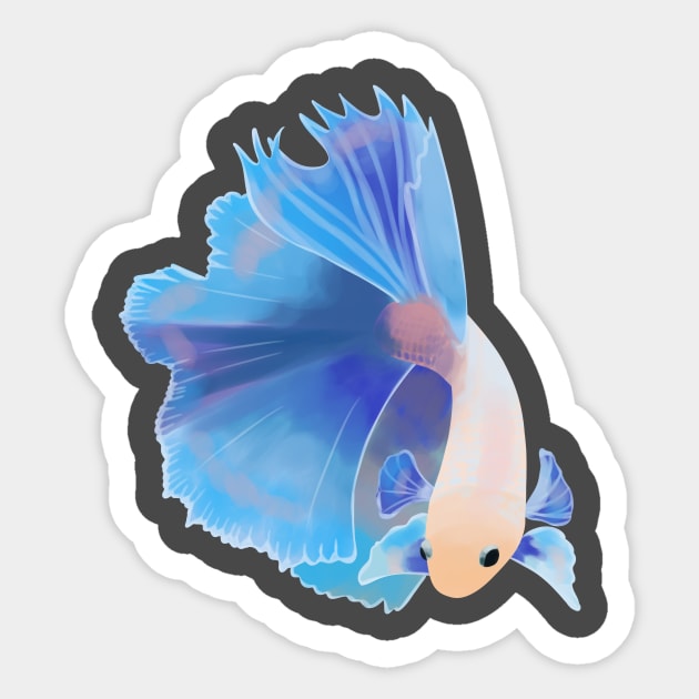 Betta fish Sticker by hartland